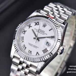 DateJust 36mm SS GMF White Dial Roma Marker Jubilee Bracelet VR3235