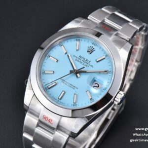 Oyster Perpetual 124300 GMF 41MM 904L Smooth Bezel Tiffany Blue Dial Oyster Bracelet VR3230