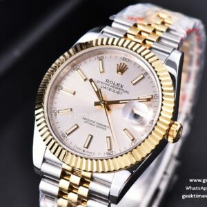Datejust 41mm YG/SS GMF Silver Dial Stick Marker Fluted Bezel Jubille Bracelet VR3235