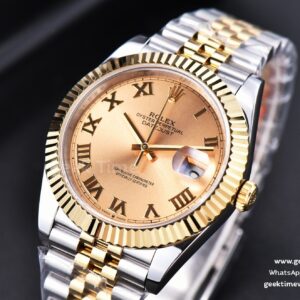 Datejust 41mm YG/SS GMF Gold Dial Roma Marker Fluted Bezel Jubille Bracelet VR3235