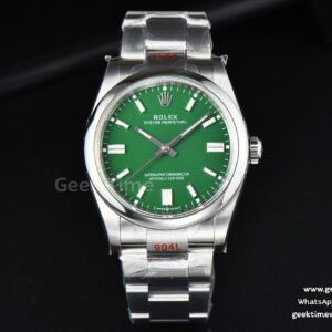 Oyster Perpetual 126000 36mm EWF Green Dial SS Bracelet A3230