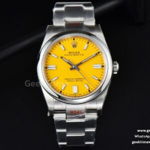 Oyster Perpetual 126000 36mm EWF Yellow Dial SS Bracelet A3230