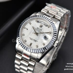 DayDate 36MM SS GMF Meteorite Dial Diamond Marker SS Bracelet A3235