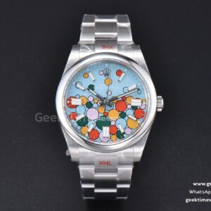 Oyster Perpetual 124300 GMF 41mm 904L Tiffany-blaues Ballon-Zifferblatt SS-Armband 2824
