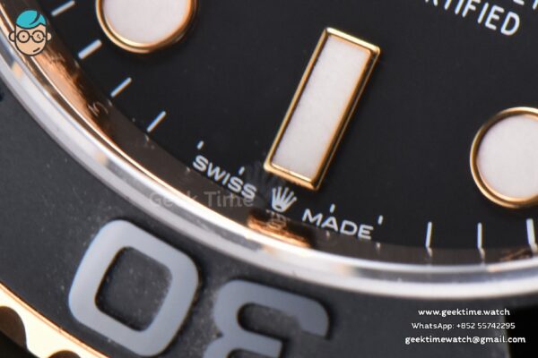 Yacht-Master 126622 ARF 40MM RG Black Ceramic Bezel Oysterflex Strap VR3235 - Image 6