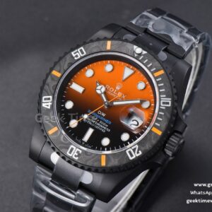 Submariner DIW DLC VSF 41mm Orange Gradient Dial SS Bracelet VS3135