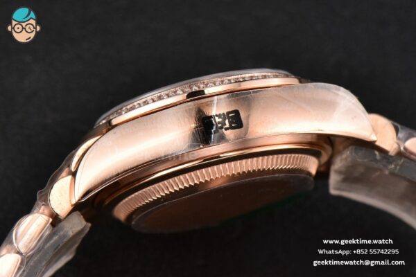 DateJust 28MM Ladies WF RG Diamond White Dial Roma Marker Jubilee Bracelet A2236 - Image 30