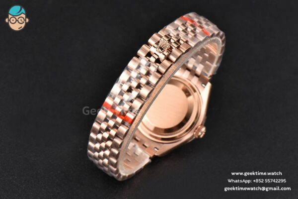 DateJust 28MM Ladies WF RG Diamond White Dial Roma Marker Jubilee Bracelet A2236 - Image 56