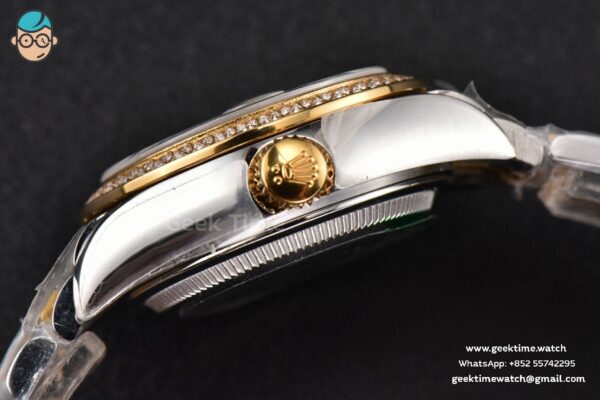 DateJust 28MM Ladies WF YG/SS Diamond White Dial Roma Marker Jubilee Bracelet A2236 - Image 15