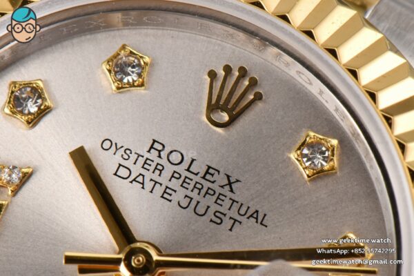 DateJust 28MM Ladies WF YG/SS Silver Dial Diamond Roma Marker Jubilee Bracelet A2236 - Image 4
