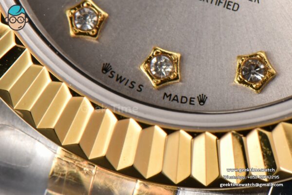 DateJust 28MM Ladies WF YG/SS Silver Dial Diamond Roma Marker Jubilee Bracelet A2236 - Image 6