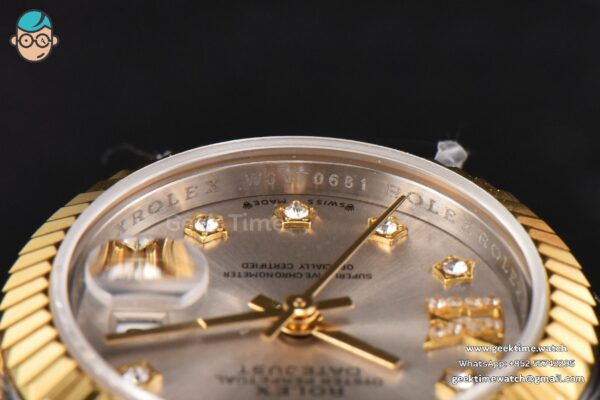 DateJust 28MM Ladies WF YG/SS Silver Dial Diamond Roma Marker Jubilee Bracelet A2236 - Image 13
