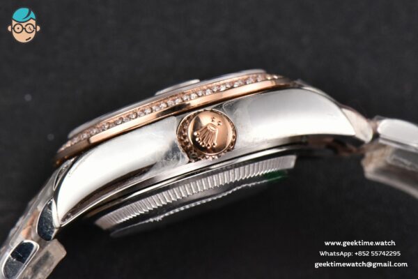 DateJust 28MM Ladies WF RG/SS Diamond MOP Dial Diamond Marker Jubilee Bracelet A2236 - Image 15
