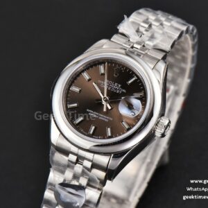DateJust 28MM Ladies WF Smooth Bezel Gray Dial Jubilee Bracelet A2236