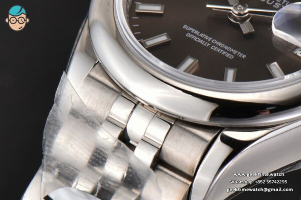 DateJust 28MM Ladies WF Smooth Bezel Gray Dial Jubilee Bracelet A2236 - Image 9
