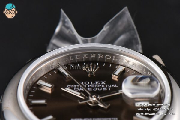 DateJust 28MM Ladies WF Smooth Bezel Gray Dial Jubilee Bracelet A2236 - Image 13