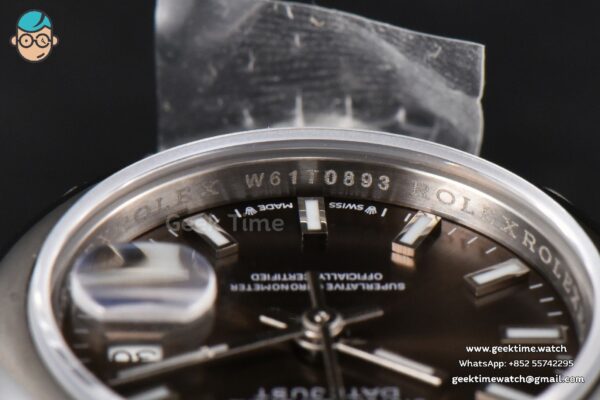 DateJust 28MM Ladies WF Smooth Bezel Gray Dial Jubilee Bracelet A2236 - Image 14