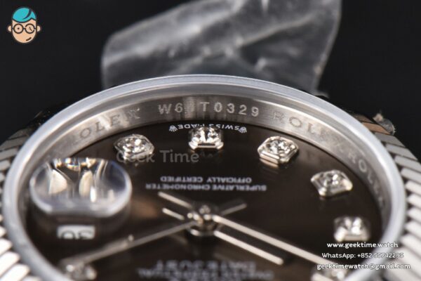 DateJust 28MM Ladies WF Gray Dial Diamond Marker Jubilee Bracelet A2236 - Image 12