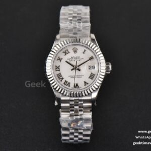DateJust 28mm Ladies WF cadran blanc index Roma bracelet Jubilee A2236