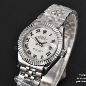 DateJust 28MM Ladies WF White Dial Roma Marker Jubilee Bracelet A2236