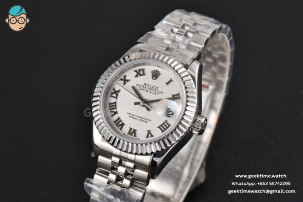 DateJust 28MM Ladies WF White Dial Roma Marker Jubilee Bracelet A2236