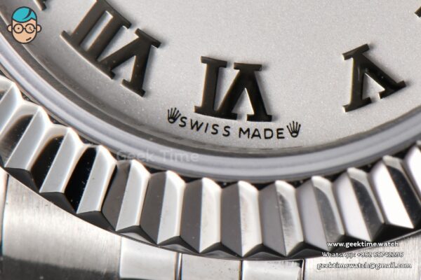 DateJust 28MM Ladies WF White Dial Roma Marker Jubilee Bracelet A2236 - Image 7