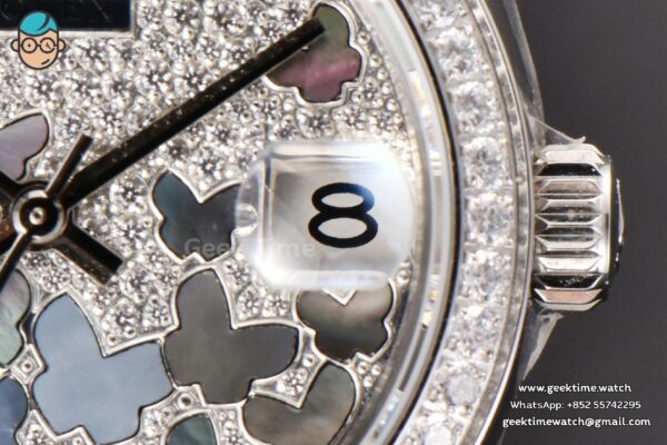 DateJust 31MM Ladies 904L WF Diamond Butterfly Dial Oyster Bracelet A2671 - Image 5