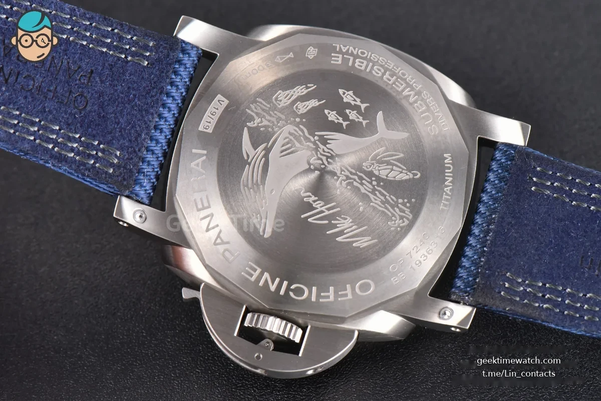 PAM985 Mike Horn Submersible Titanium VSF 47mm Black Dial Nylon Strap P9010
