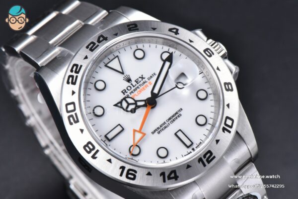 Explorer II 42mm 226570 904L VSF White Dial SS Bracelet DD3285 CHS Polar - Image 3