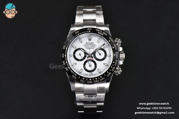 Daytona 116500 Panda 40mm ARF 904L White Dial SS Braclet A4130