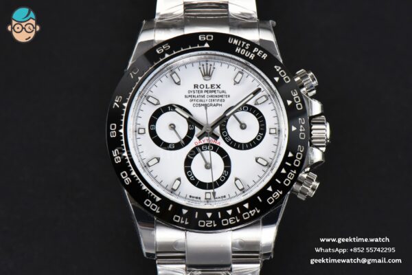 Daytona 116500 Panda 40mm ARF 904L White Dial SS Braclet A4130 - Image 3