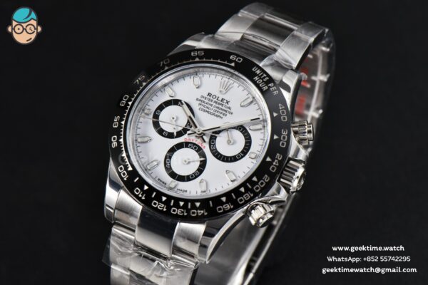 Daytona 116500 Panda 40mm ARF 904L White Dial SS Braclet A4130