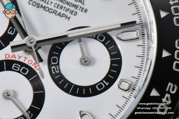 Daytona 116500 Panda 40mm ARF 904L White Dial SS Braclet A4130 - Image 7