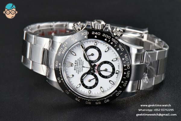 Daytona 116500 Panda 40mm ARF 904L White Dial SS Braclet A4130 - Image 15