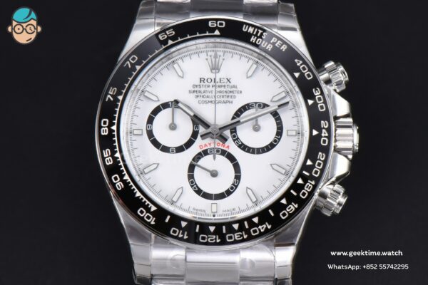 Daytona Panda 126500 CER SS/SS White 904L QF V5 SH4131 - Image 3