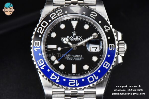 GMT-Master II Batman 126710 BLNR ARF Black/Blue Ceramic Jubilee Bracelet DD3286 - Image 3