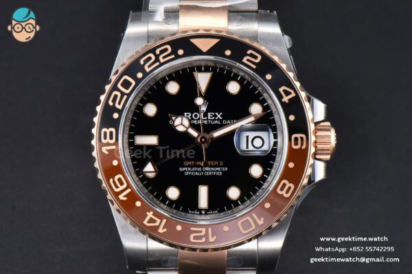 GMT-Master II Rootbeer 126711 VSF CHNR 40mm RG/SS Black/Brown Ceramic Oyster Bracelet DD3285 - Image 2