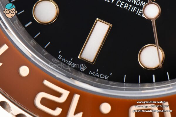 GMT-Master II Rootbeer 126711 VSF CHNR 40mm RG/SS Black/Brown Ceramic Oyster Bracelet DD3285 - Image 9