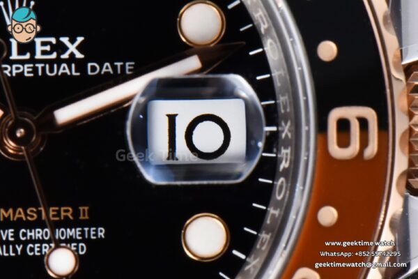 GMT-Master II Rootbeer 126711 VSF CHNR 40mm RG/SS Black/Brown Ceramic Oyster Bracelet DD3285 - Image 10