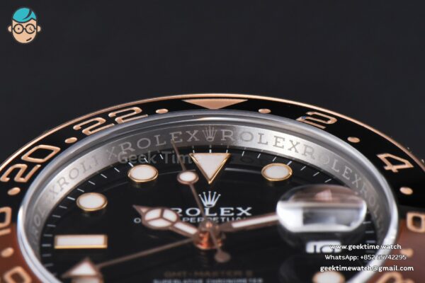 GMT-Master II Rootbeer 126711 VSF CHNR 40mm RG/SS Black/Brown Ceramic Oyster Bracelet DD3285 - Image 11