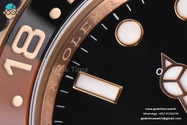 GMT-Master II Rootbeer 126715 CHNR VSF 40mm Black/Brown Ceramic Oyster Bracelet DD3286 - Image 7