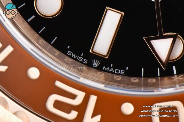 GMT-Master II Rootbeer 126715 CHNR VSF 40mm Black/Brown Ceramic Oyster Bracelet DD3286 - Image 9