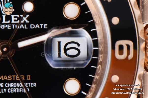 GMT-Master II Rootbeer 126715 CHNR VSF 40mm Black/Brown Ceramic Oyster Bracelet DD3286 - Image 10