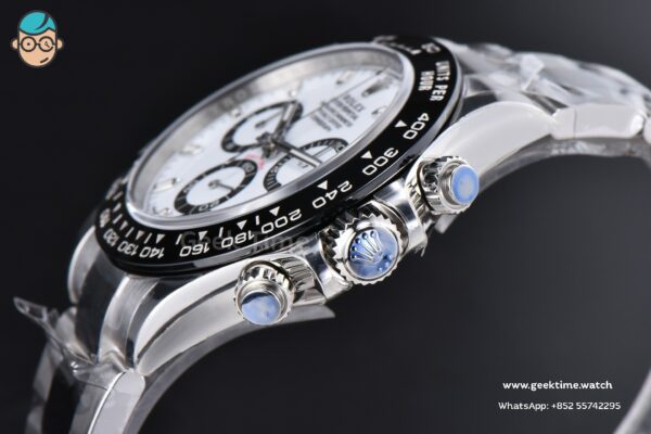 Daytona 116500 Panda 40mm VSF 904L White Dial SS Braclet A4130 Mod - Image 14