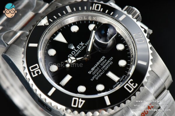 Submariner 116610 LN 40m ZZF Black Ceramic Black Dial SS Bracelet VS3135 V3 - Image 13