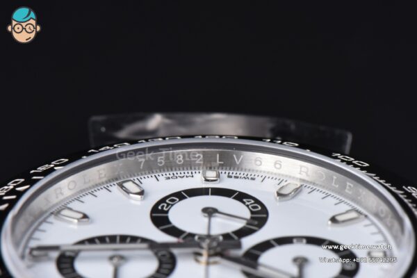 Daytona 116500 Panda 40mm VSF 904L White Dial SS Braclet A4130 Mod - Image 16