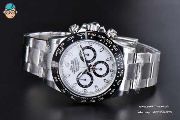 Daytona 116500 Panda 40mm VSF 904L White Dial SS Braclet A4130 Mod - Image 18