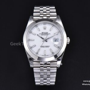 DateJust 41MM 126330 904L VSF Smooth Bezel White Dial Jubilee Bracelet VS3235