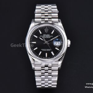 DateJust 36MM 126230 904L VSF Smooth Bezel Black Dial Jubilee Bracelet VS3235