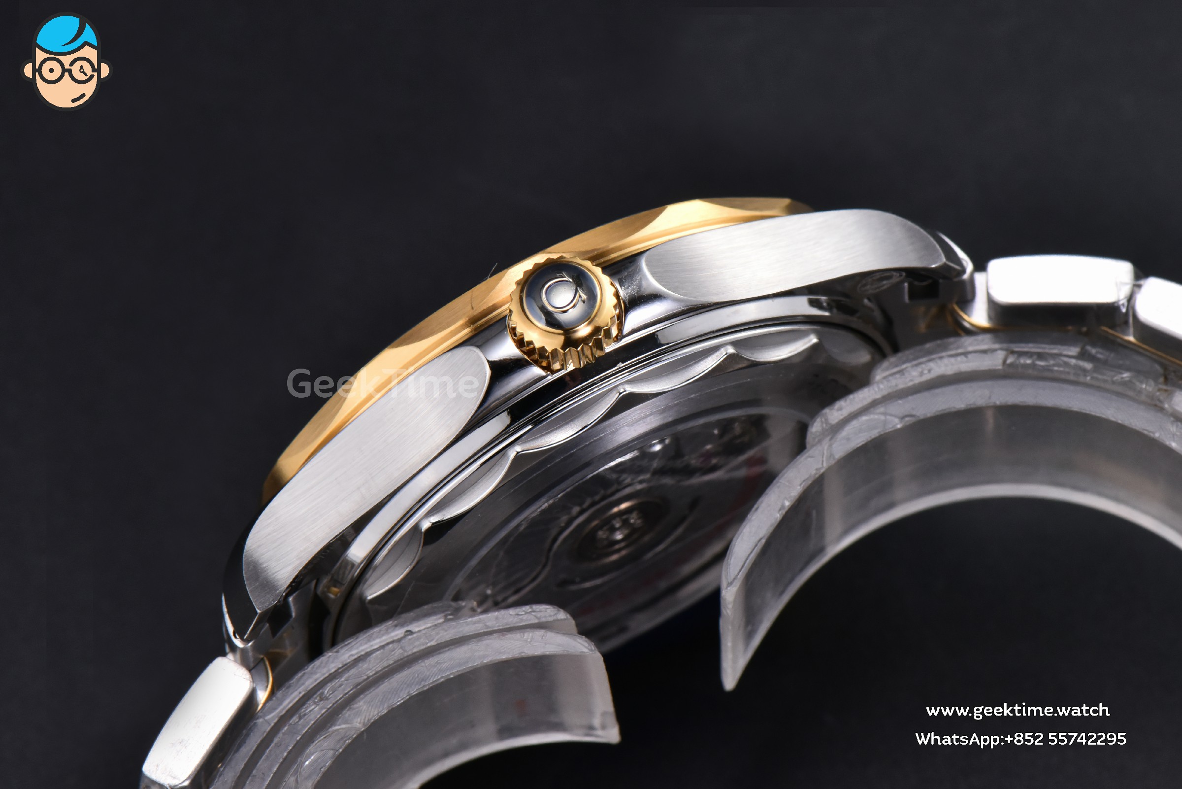 Seamaster Diver 300M 42mm VSF YG/SS Black Dial Metal Bracelet And Rubber Strap Clone VS8800 V4(Free rubber strap) - Image 10